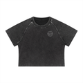 "Sigil" TGM's Mineral Wash Raglan Crop T-Shirt