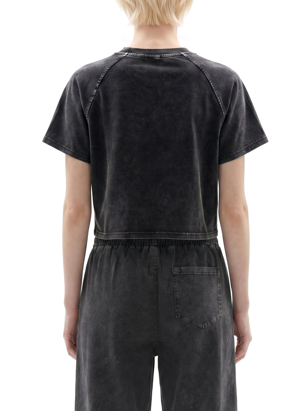"Sigil" TGM's Mineral Wash Raglan Crop T-Shirt